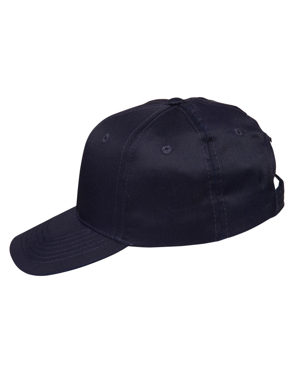 Polycotton Twill Cap - Navy - View