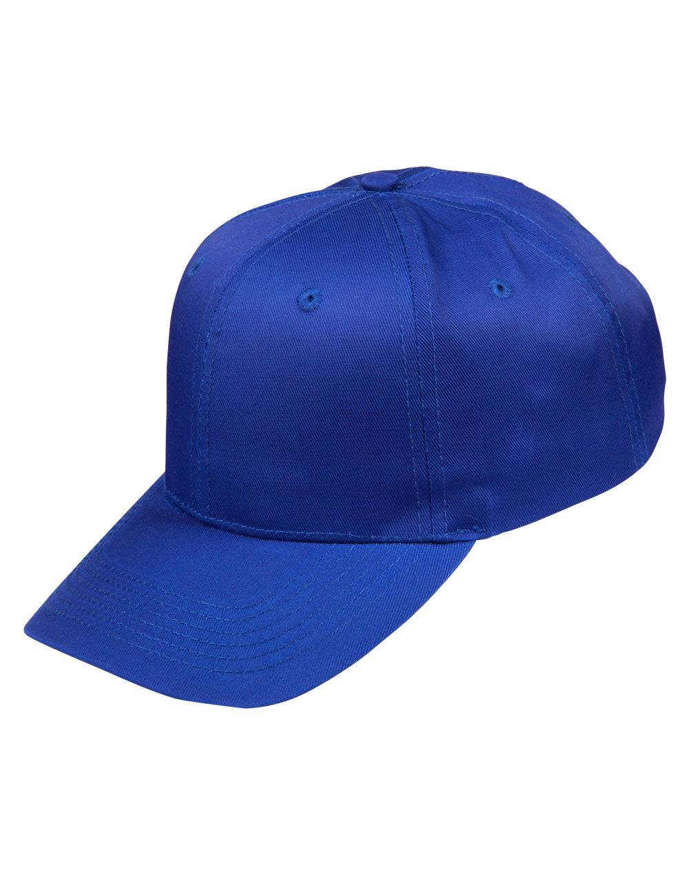 Polycotton Twill Cap - Royal - View