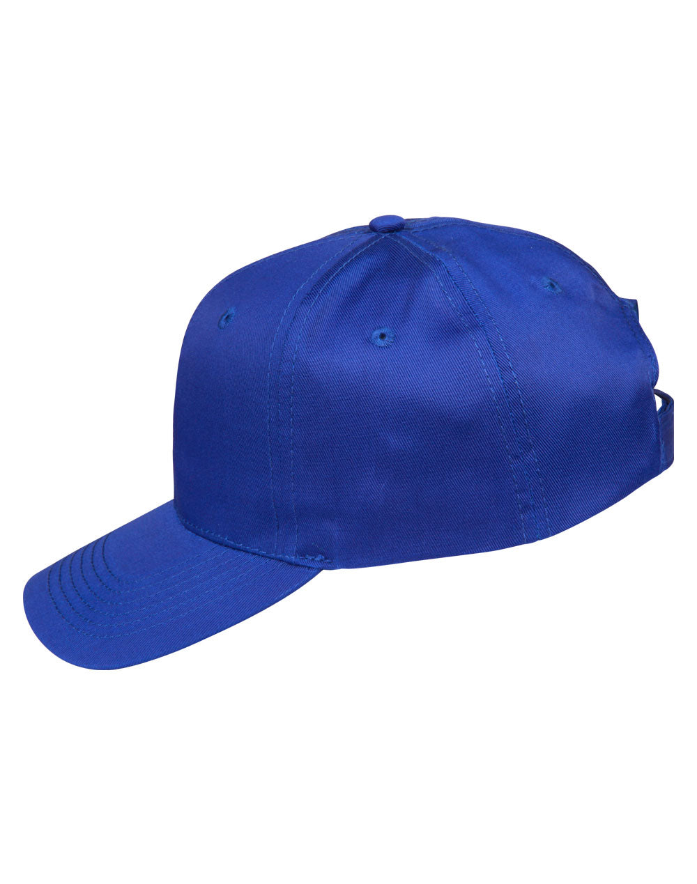 Polycotton Twill Cap - Royal - View