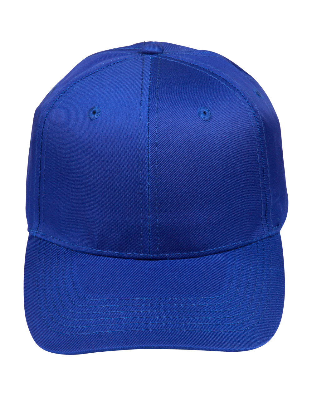Polycotton Twill Cap - Royal - Front