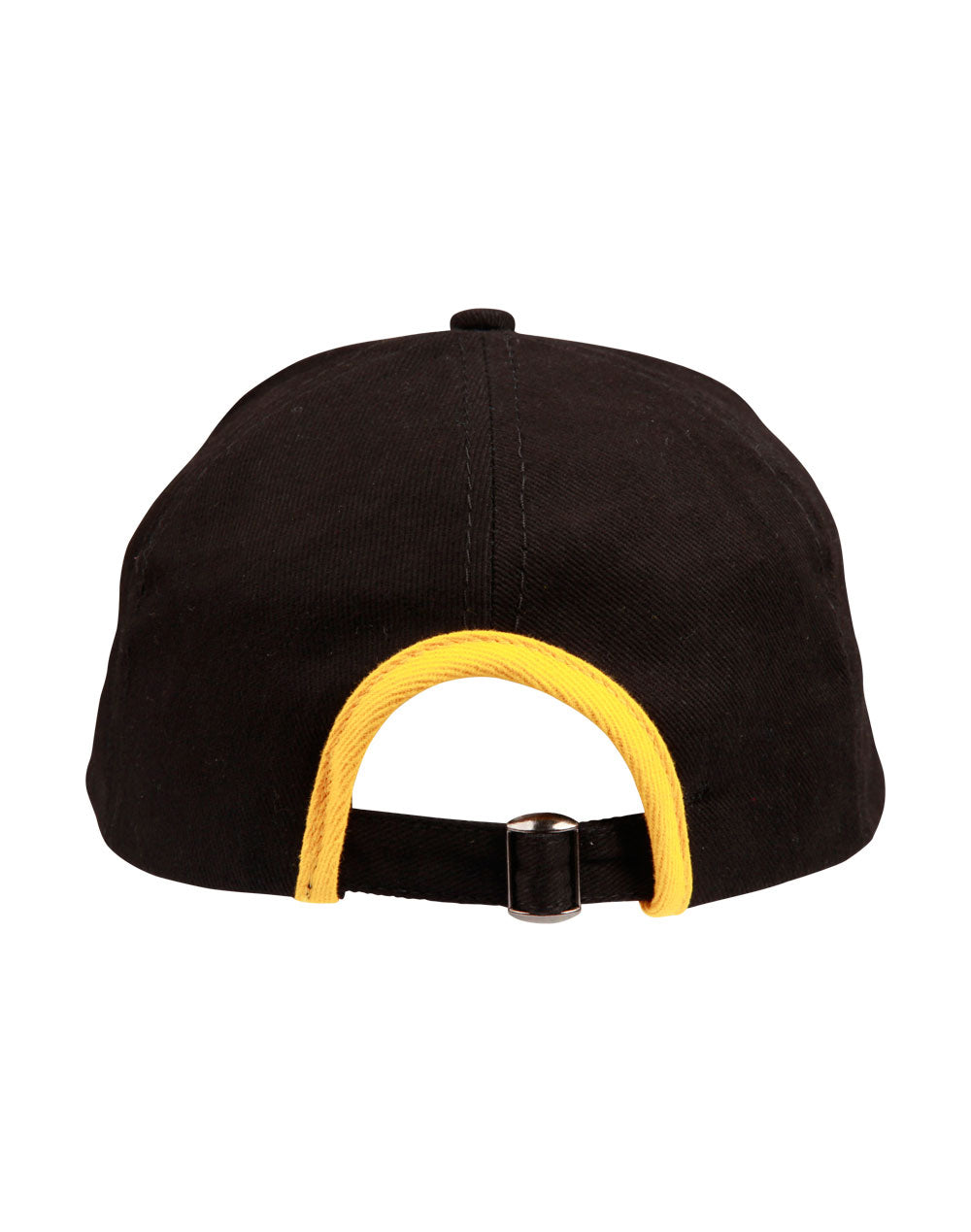 Peak & Back Trim Cap - Black/Gold - Back