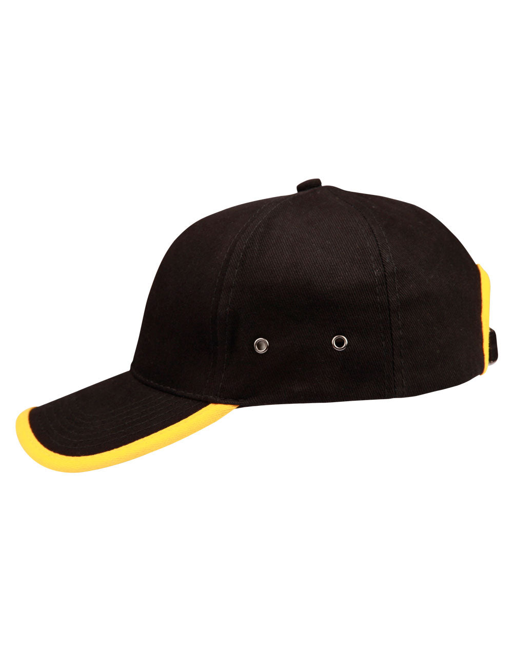 Peak & Back Trim Cap - Black/Gold - View