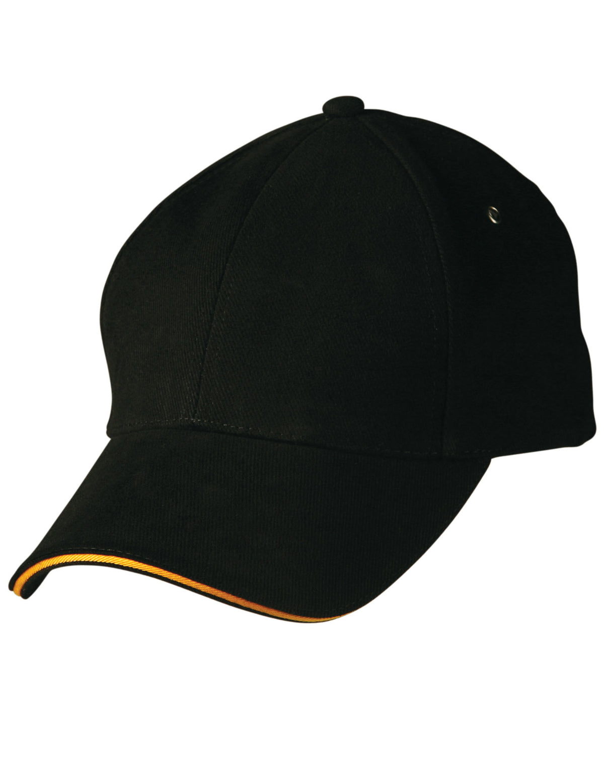 Sandwich Peak Cap - Black/Gold - Front