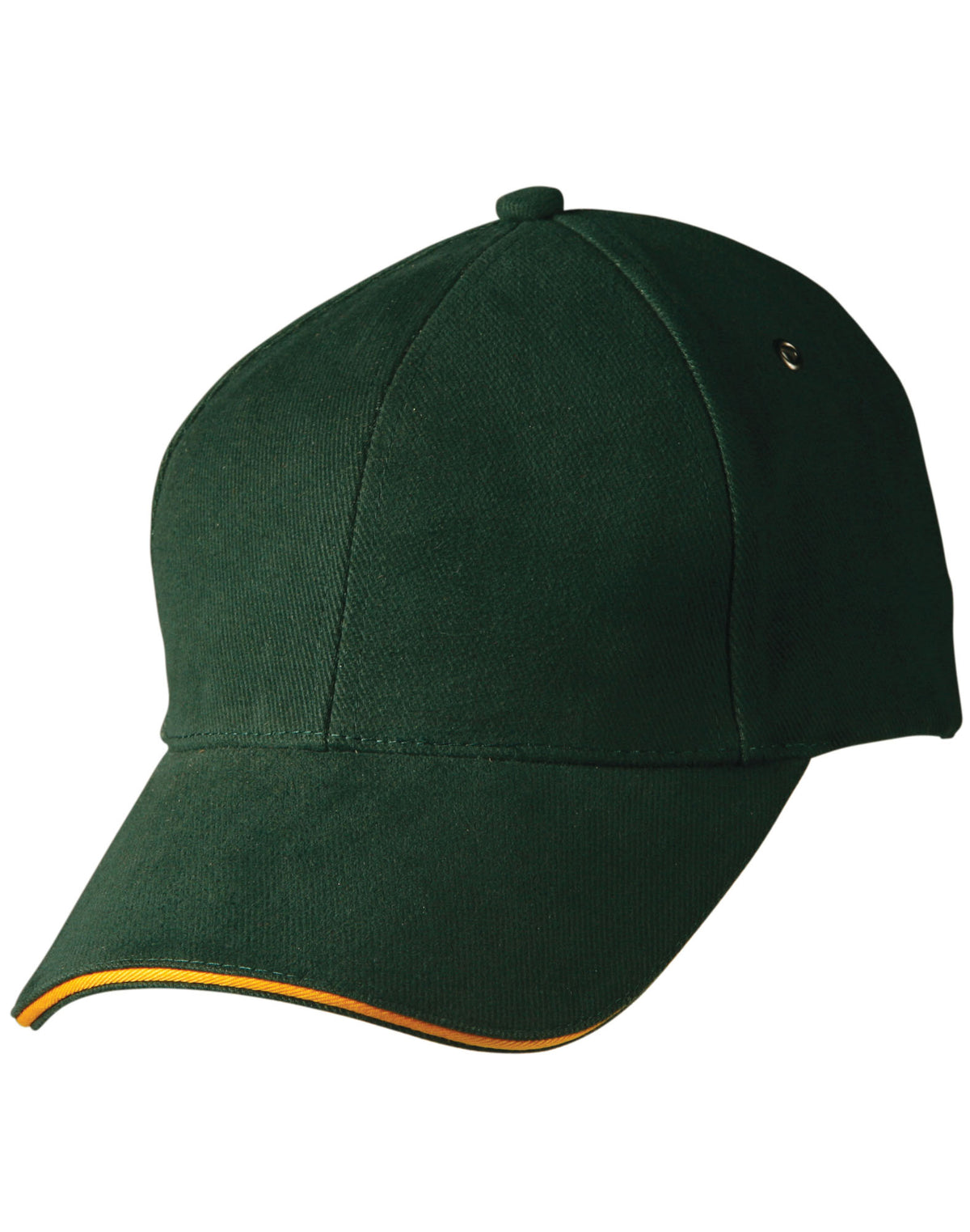 Sandwich Peak Cap - Bottle/Gold - Front