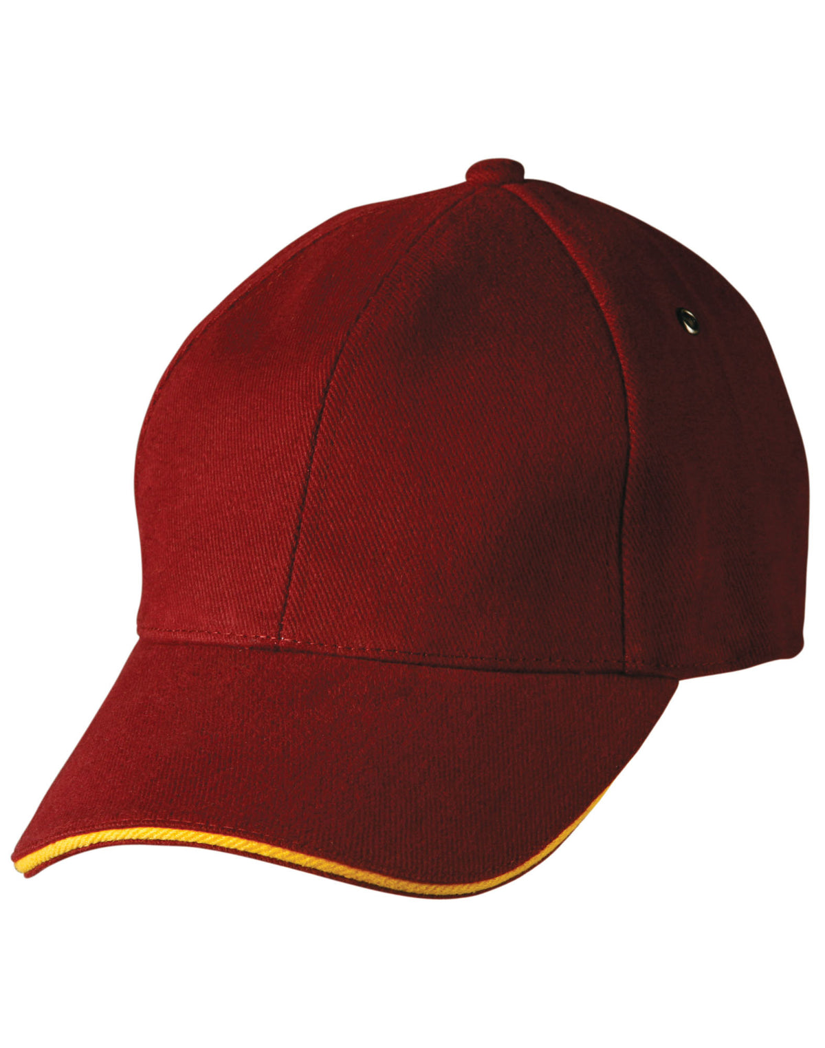 Sandwich Peak Cap - Maroon/Gold - Front