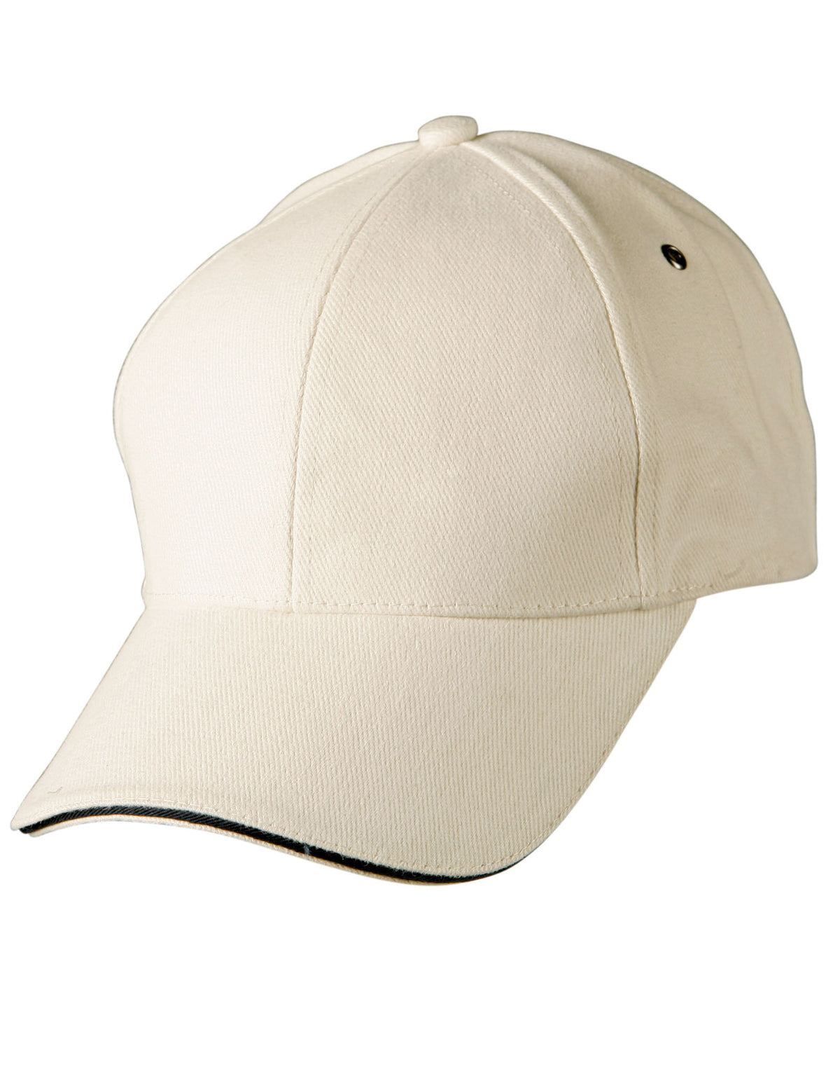Sandwich Peak Cap - Natural/Navy - Front