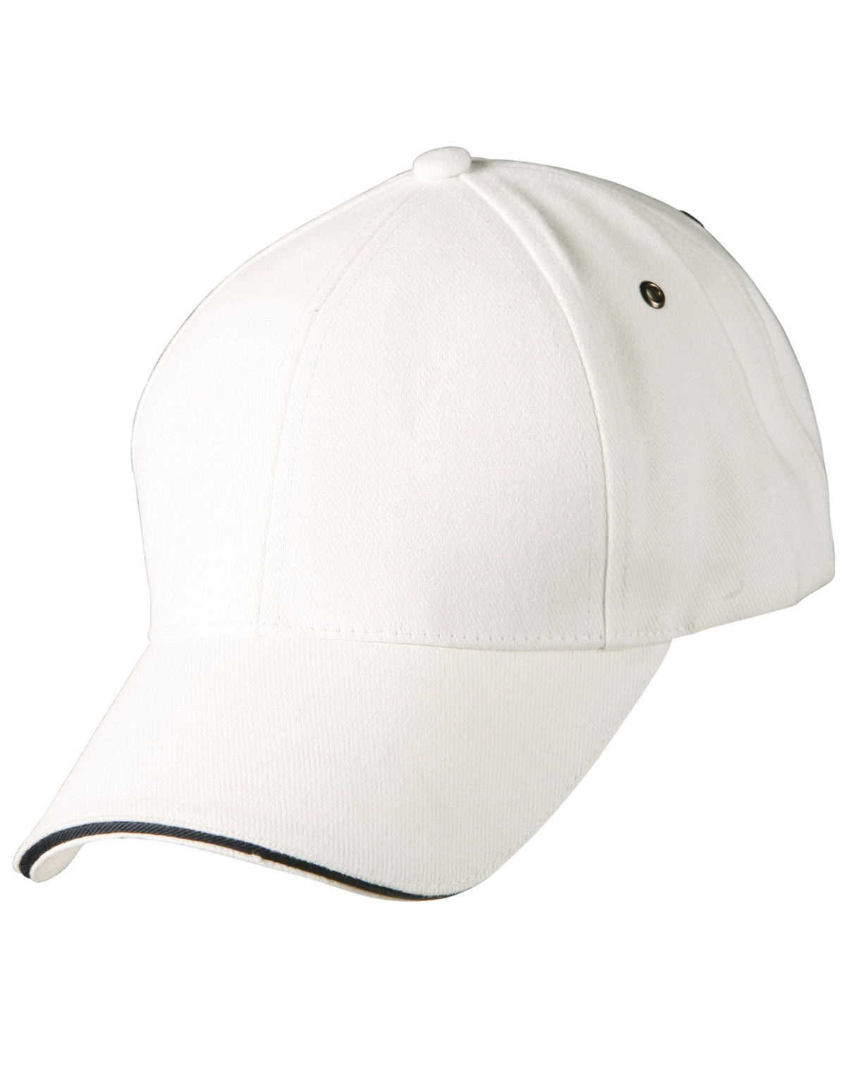 Sandwich Peak Cap - White/Navy - Front