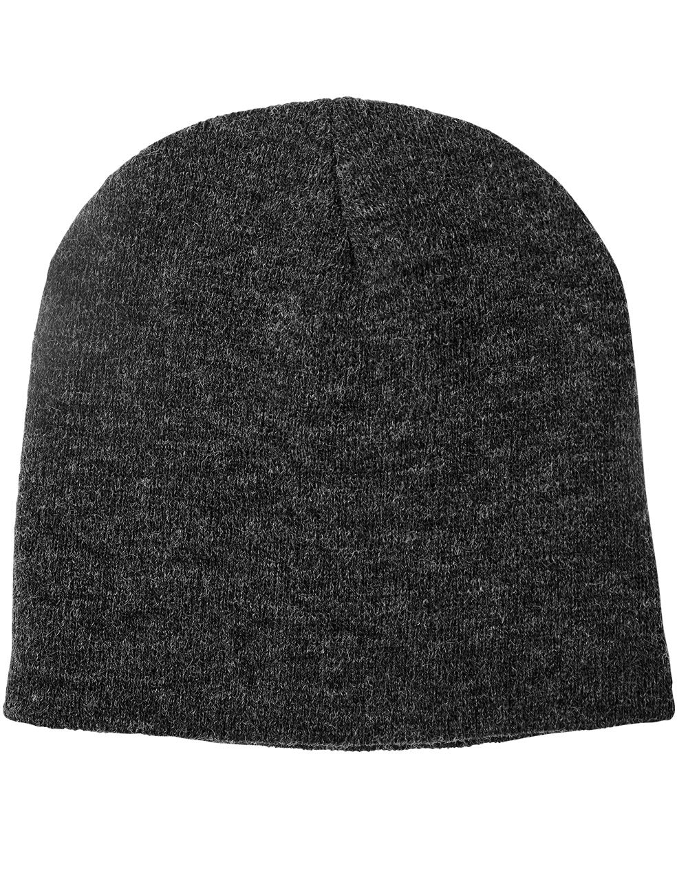 Marl Slouch Beanie - Marl Black - Front