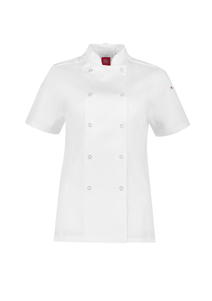 Zest Womens Short Sleeve Jacket - White - Front