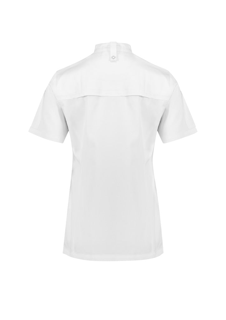Zest Womens Short Sleeve Jacket - White - Back
