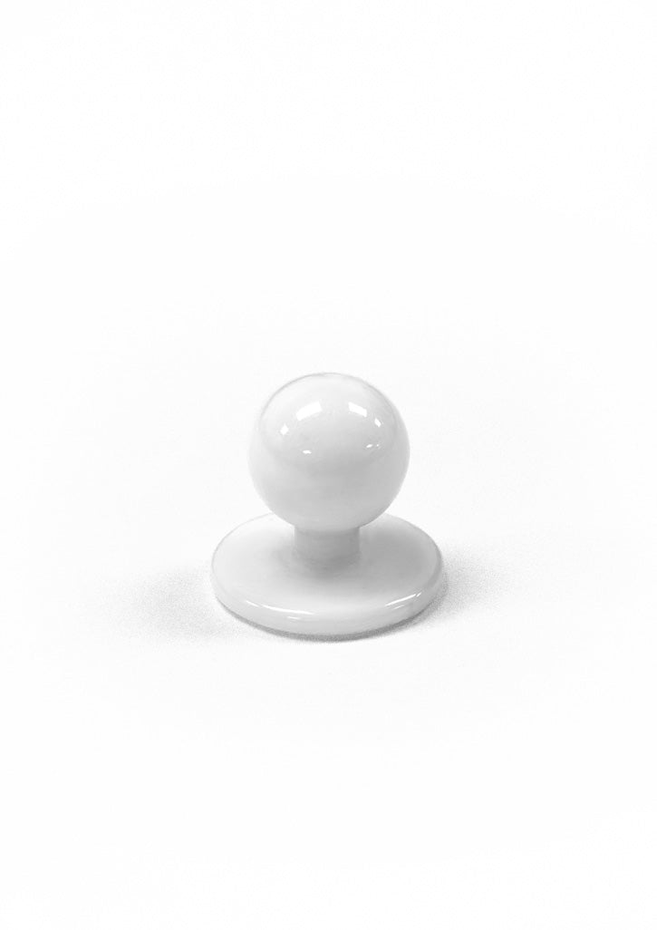 Chef Jacket Button - White - Front