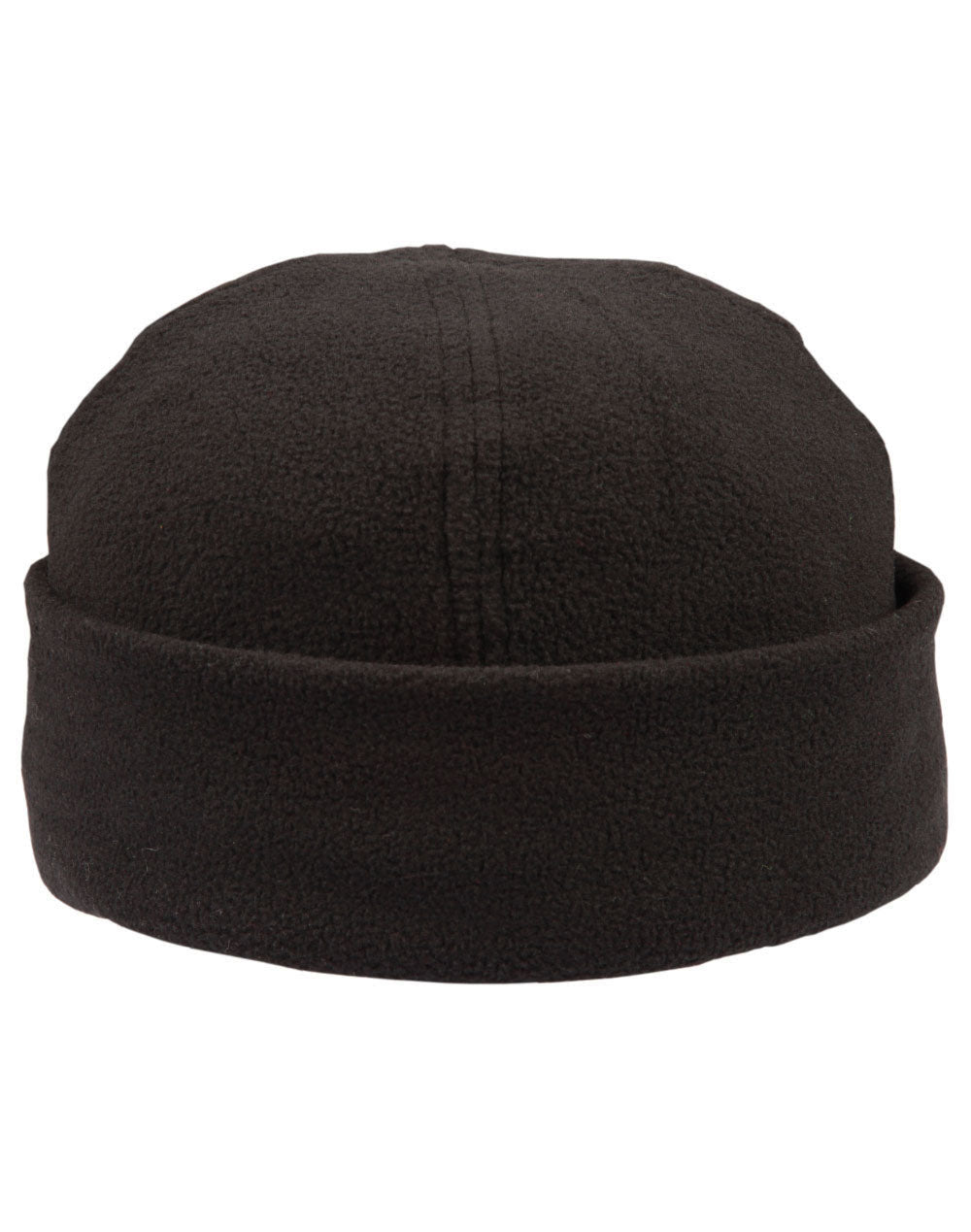 Polar Fleece Beanie - Black - Front