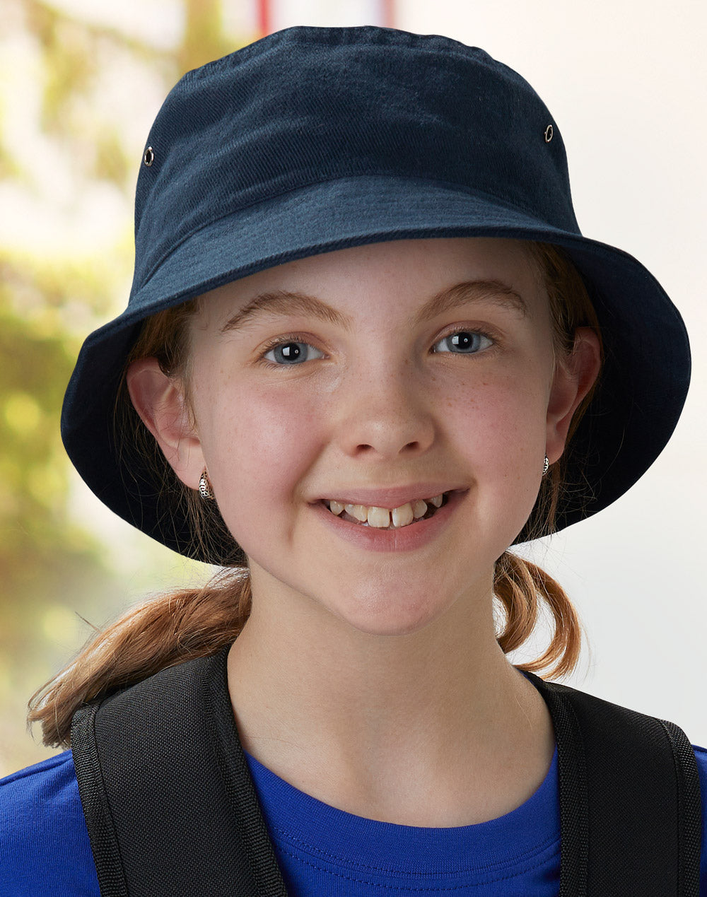 Soft Washed Bucket Hat - Navy - View