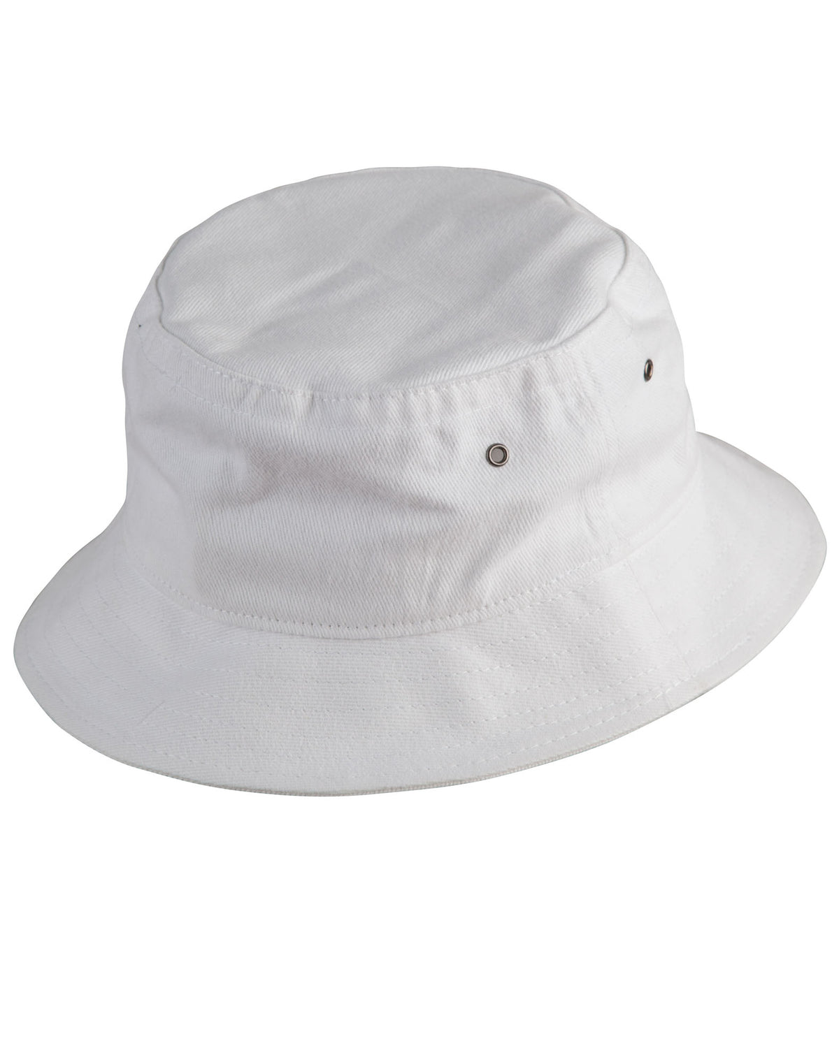 Soft Washed Bucket Hat - White - Front