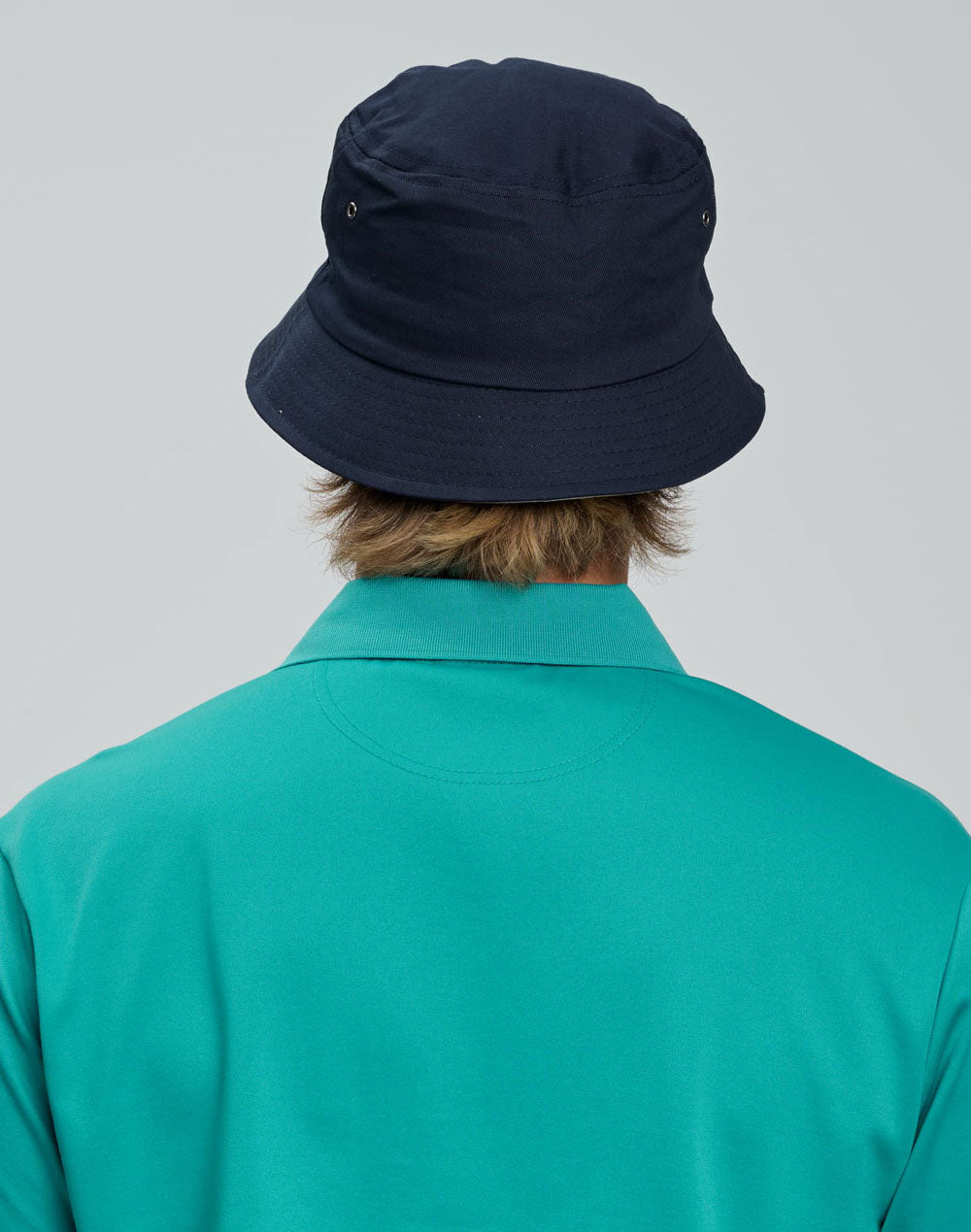 Bucket Hat - DarkNavy/Sand - View