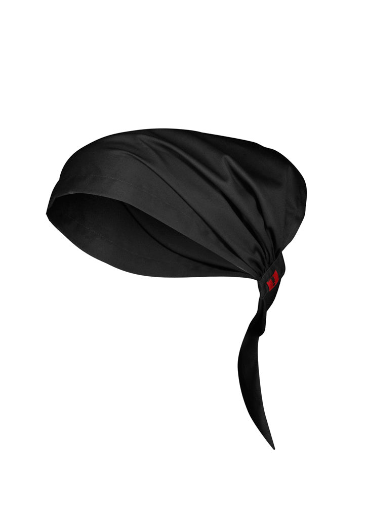 Twist Chef Bandana - Black - Front