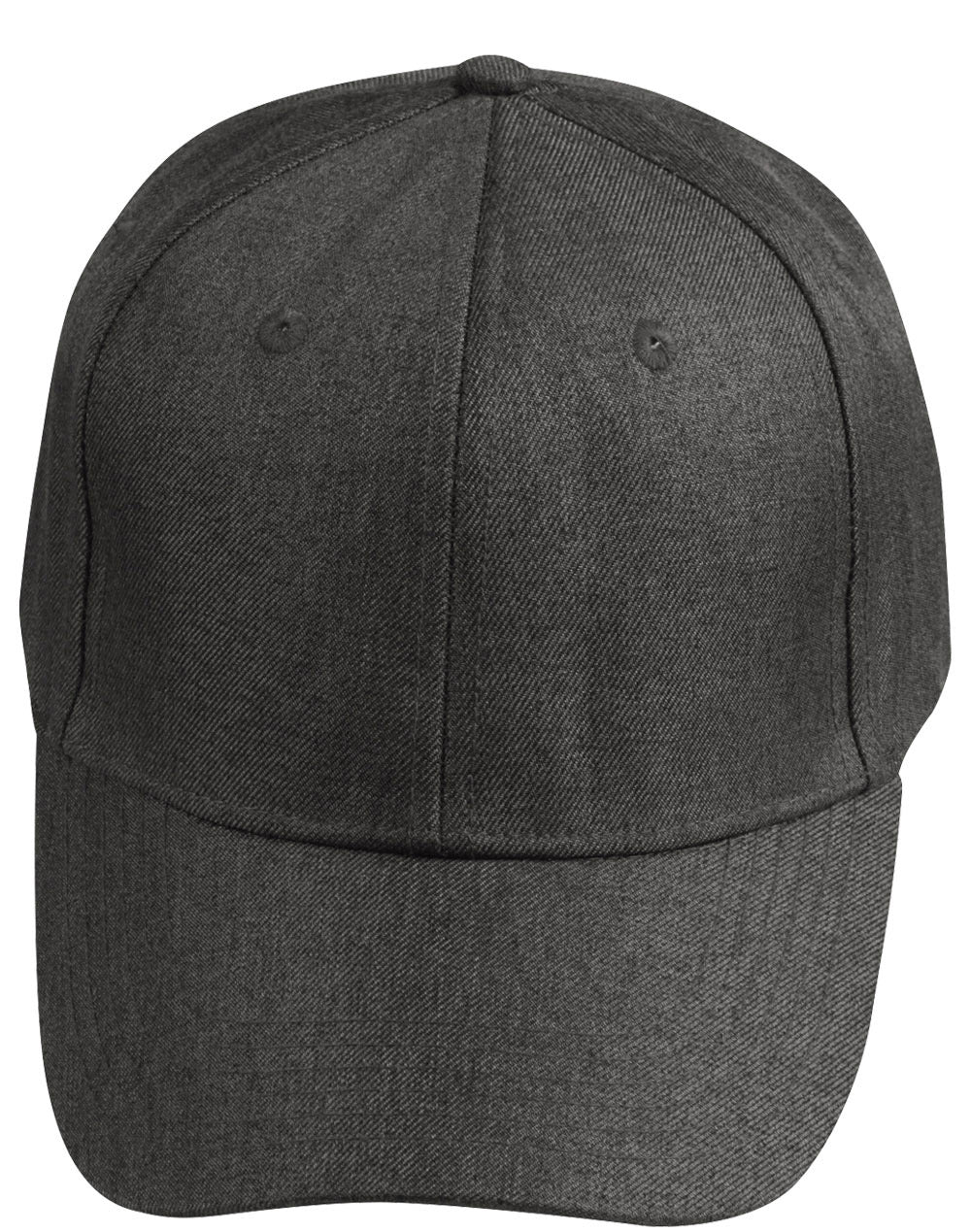 Heather Cap - Black - Front