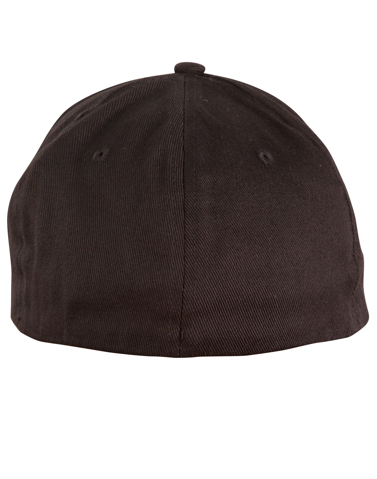 Cotton Fitted Cap - Black - Back