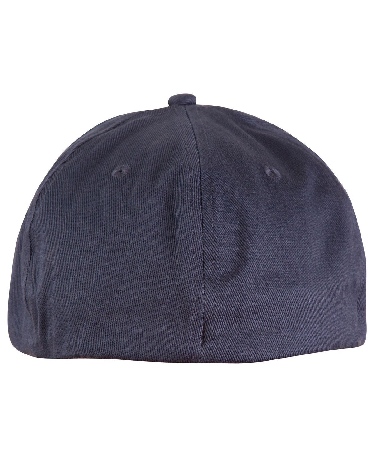 Cotton Fitted Cap - Navy - Back