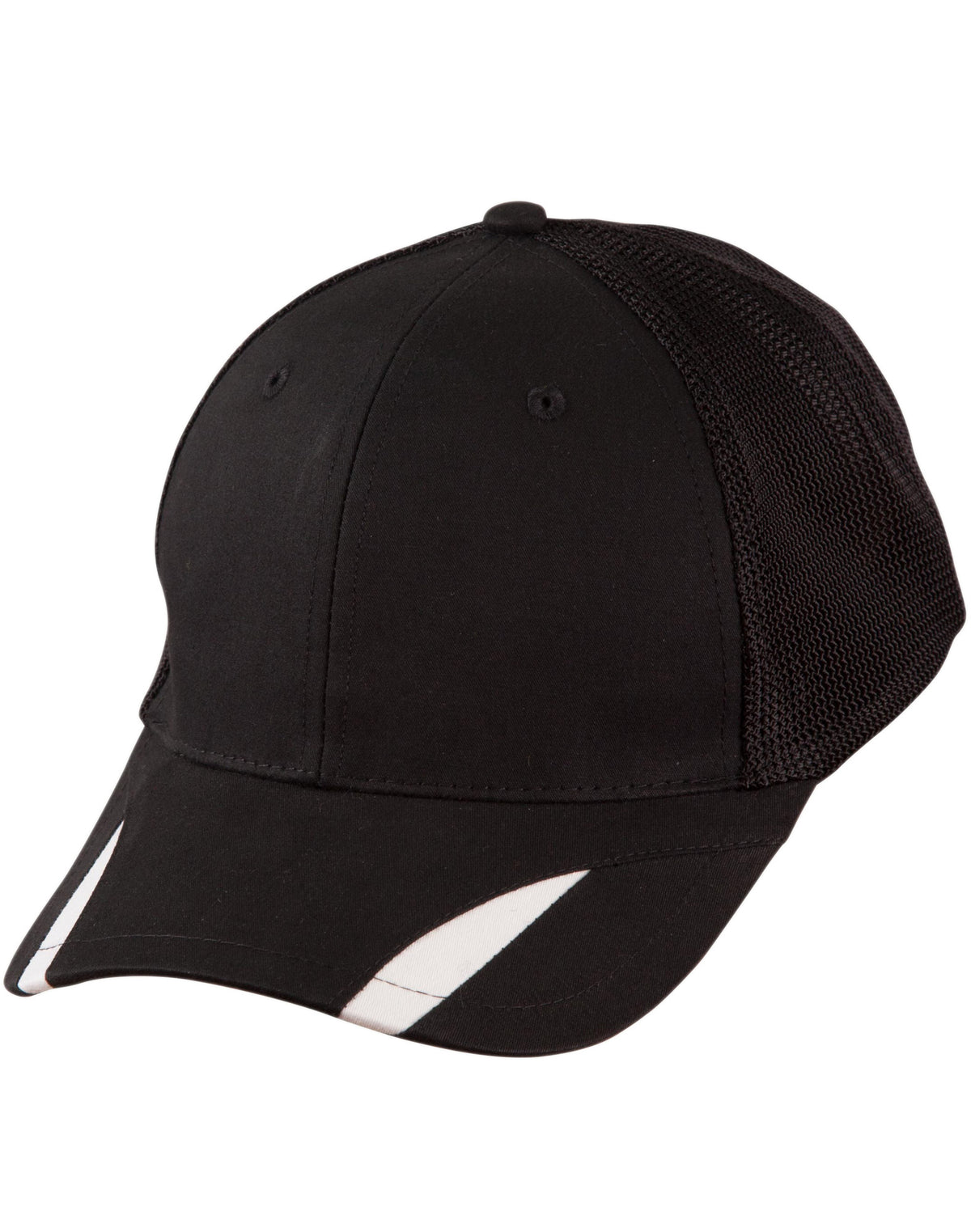 Contrast Peak Trim Cap - Black/White - Front