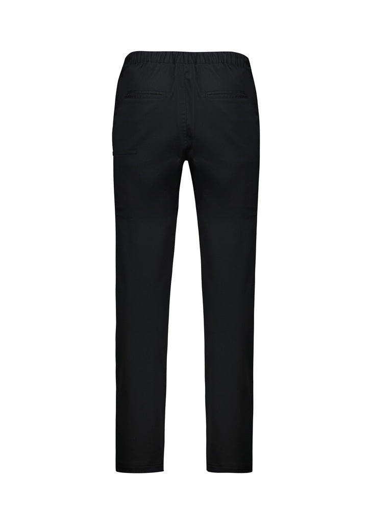 Saffron Mens Chef Flex Pant - Black - Back