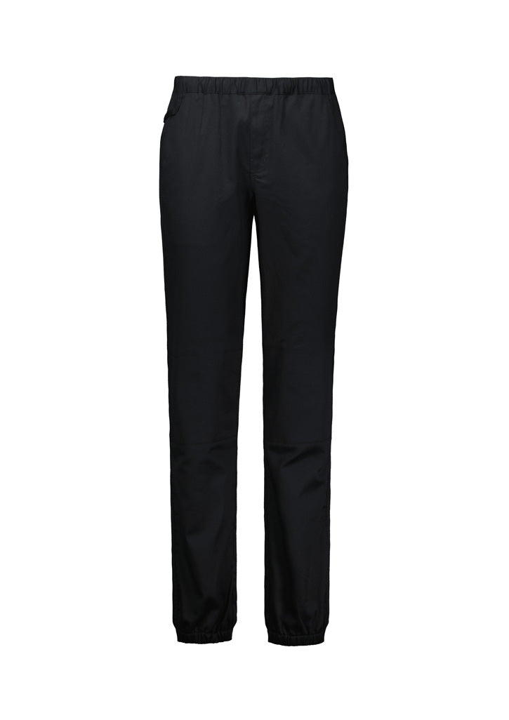 Cajun Womens Chef Jogger Pant - Black - Front