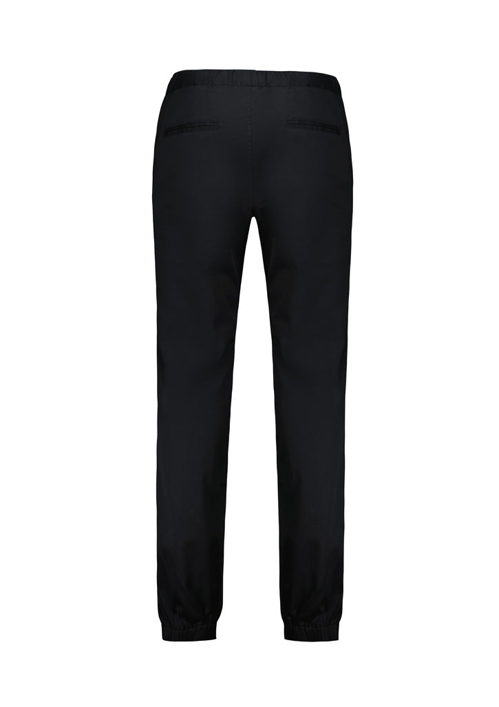 Cajun Mens Chef Jogger Pant - Black - Back