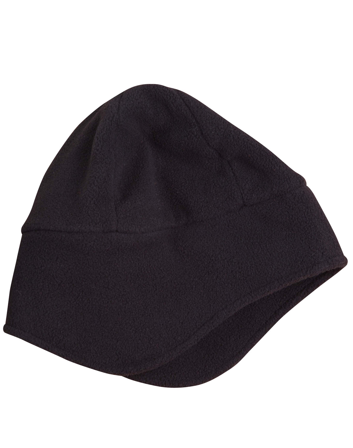 Ear Cover Polar Beanie - Black - Front