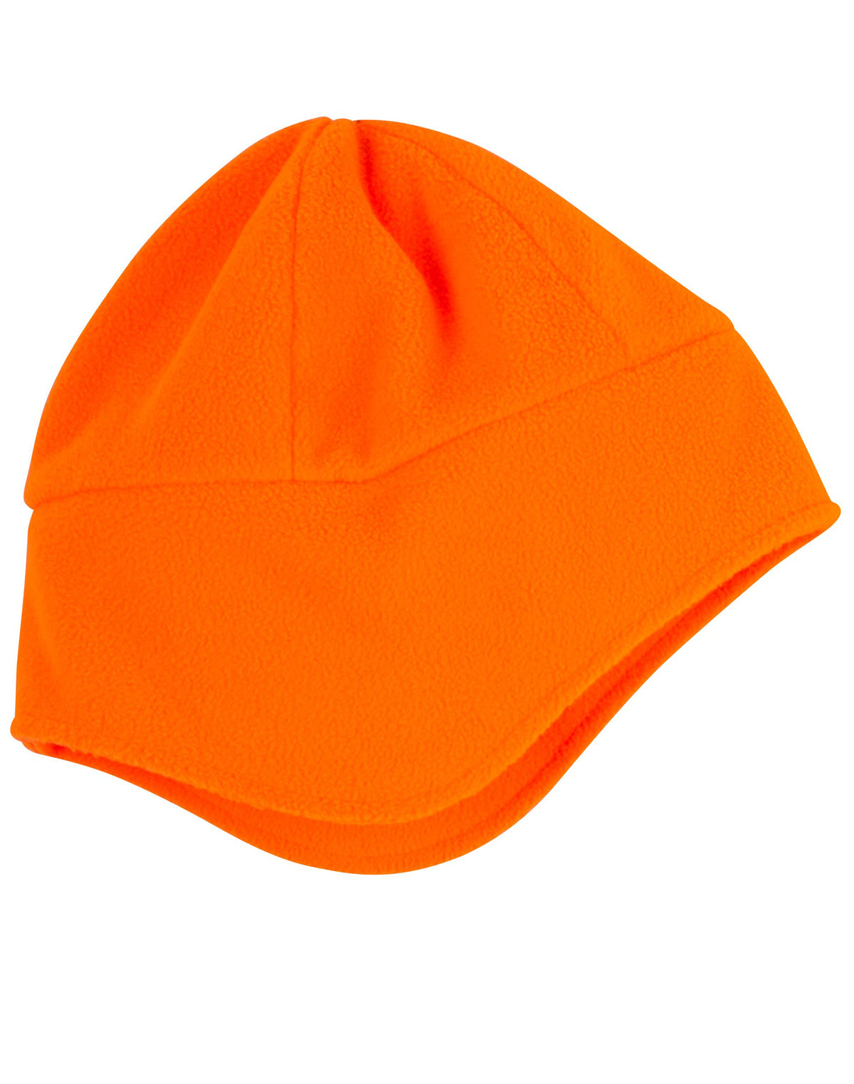 Ear Cover Polar Beanie - Fluoro Orange - Front