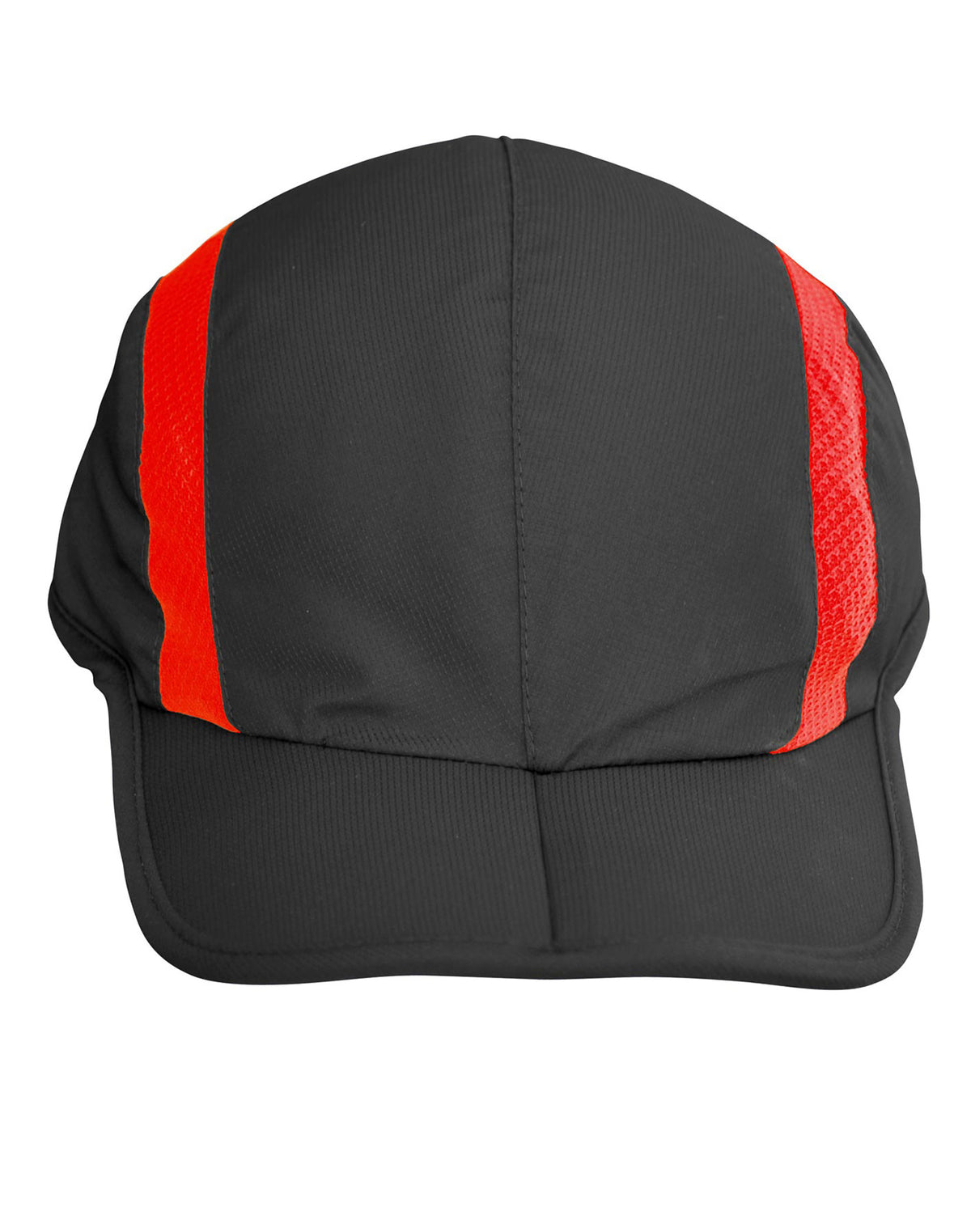 Sprint Foldable Cap - Black/Red - Front