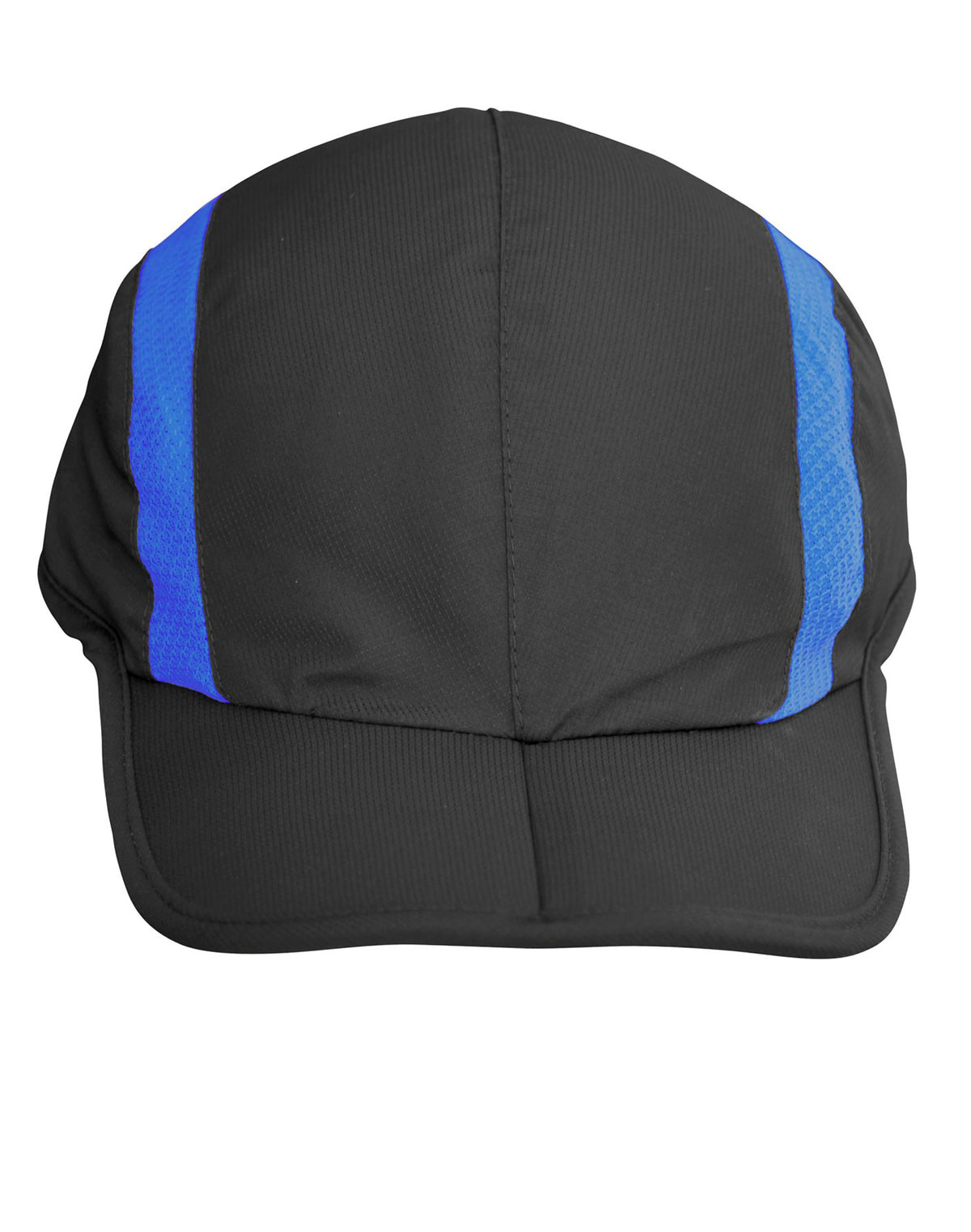 Sprint Foldable Cap - Black/Royal - Front