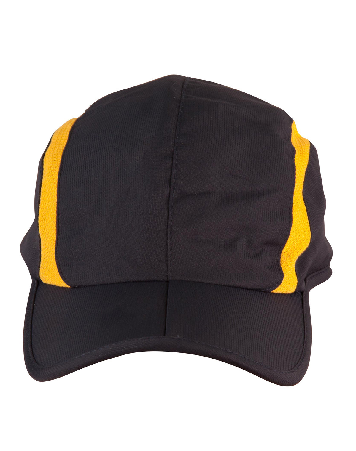 Sprint Foldable Cap - Navy/Gold - Front