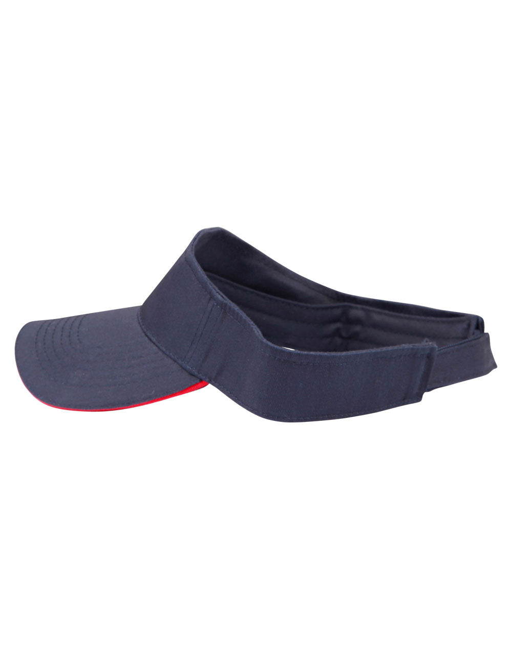 Contrast Sandwich Visor - Navy/Red - View