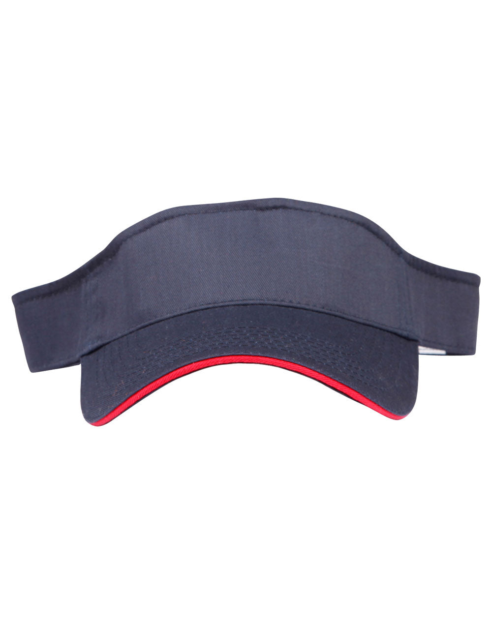 Contrast Sandwich Visor - Navy/Red - Front