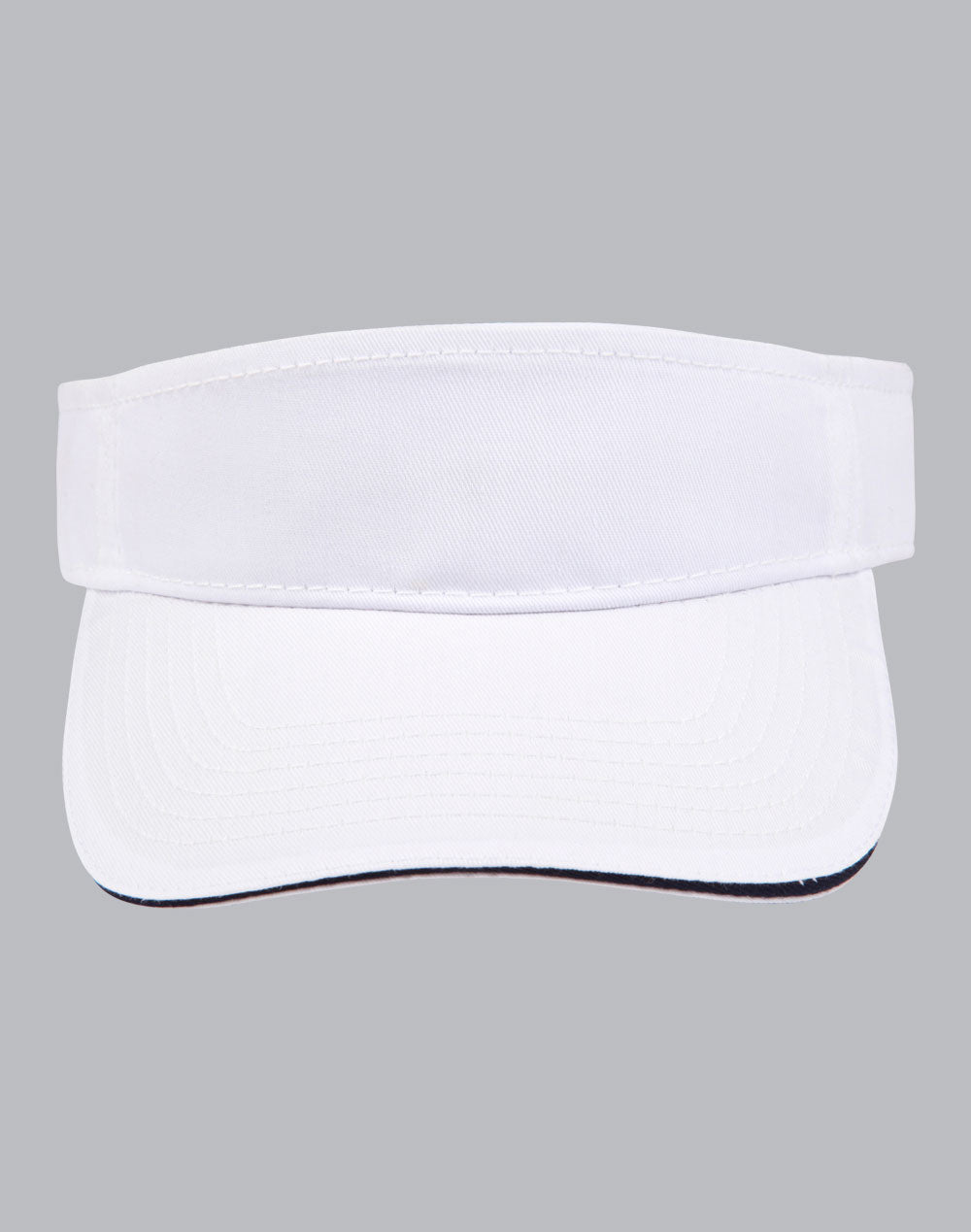 Contrast Sandwich Visor - White/Navy - Front