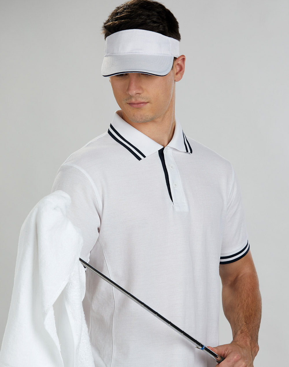 Contrast Sandwich Visor - White/Navy - View