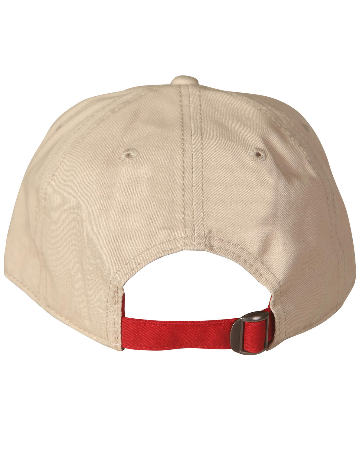 Underpeak Contrast Colour Cap - Sand/Red - Back
