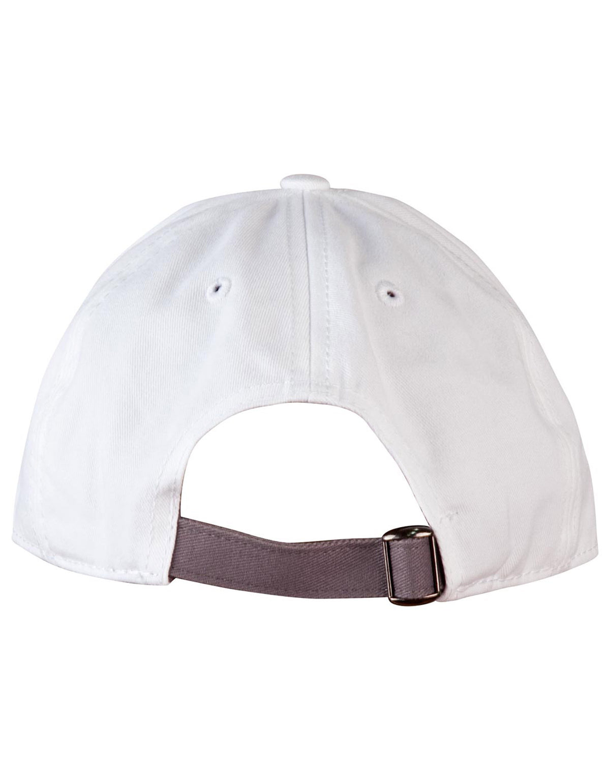 Underpeak Contrast Colour Cap - White/Grey - Back