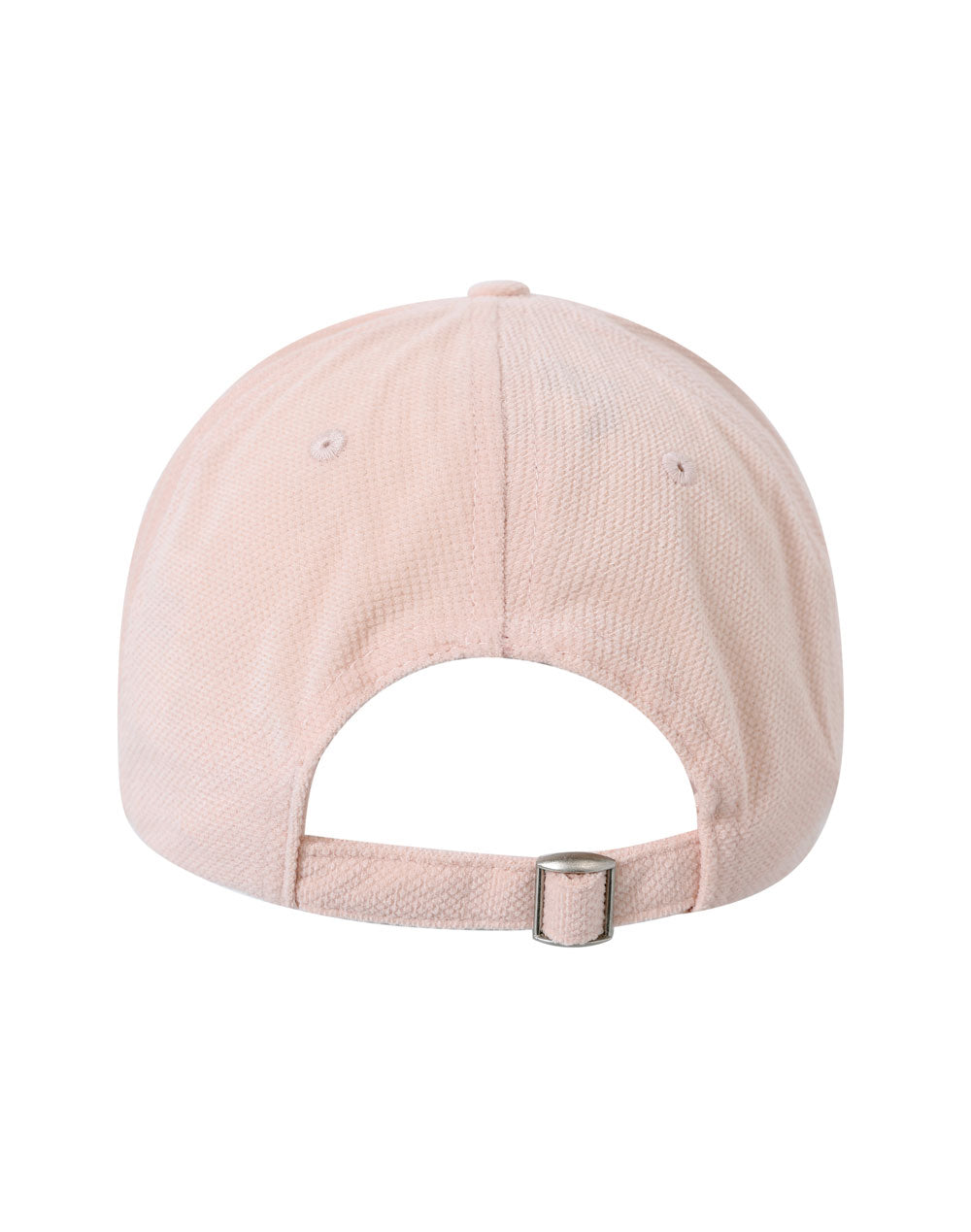Polyester Jacquard Texture 5 Panel Cap - Pale Pink - Back