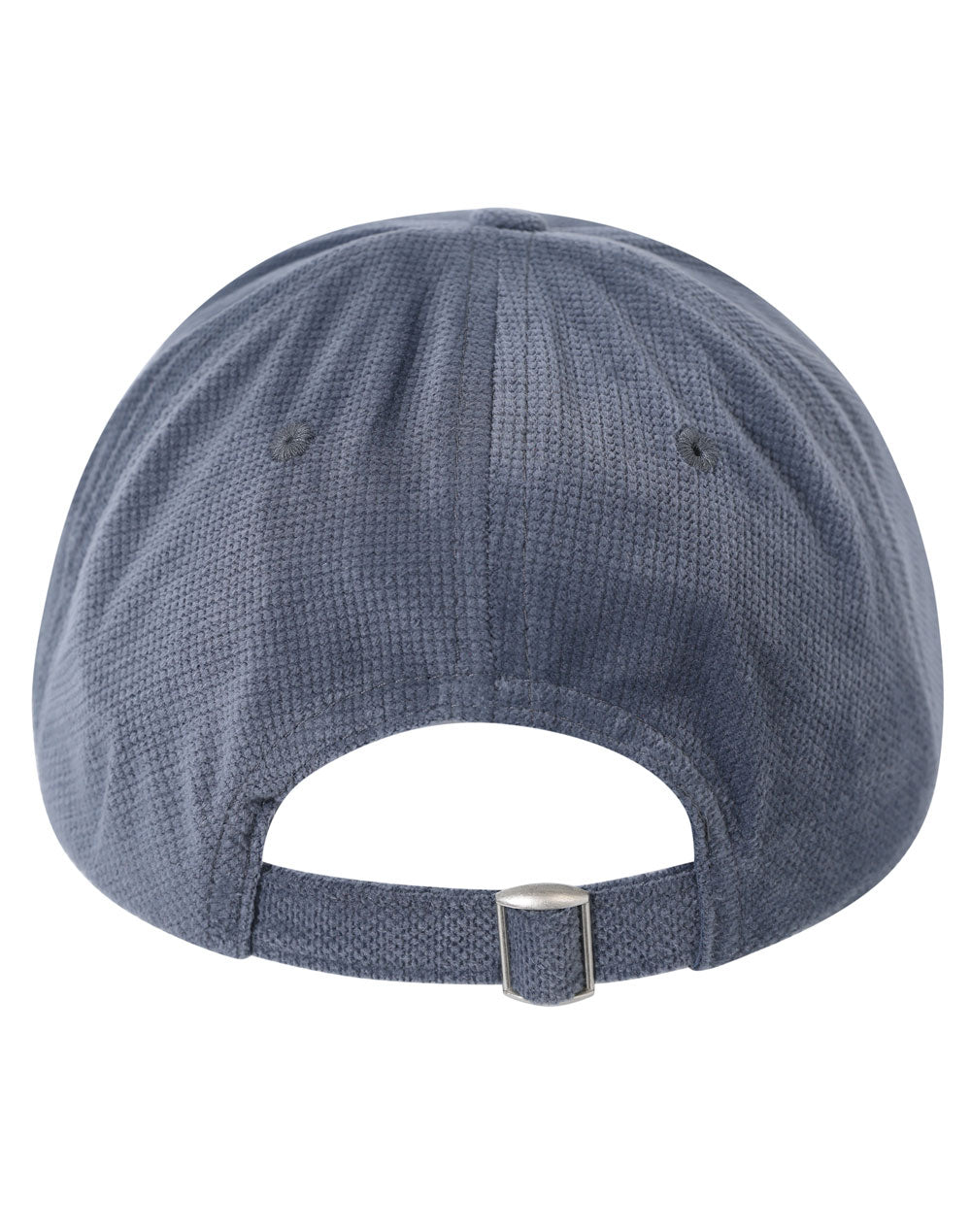 Polyester Jacquard Texture 5 Panel Cap - Slate Blue - Back