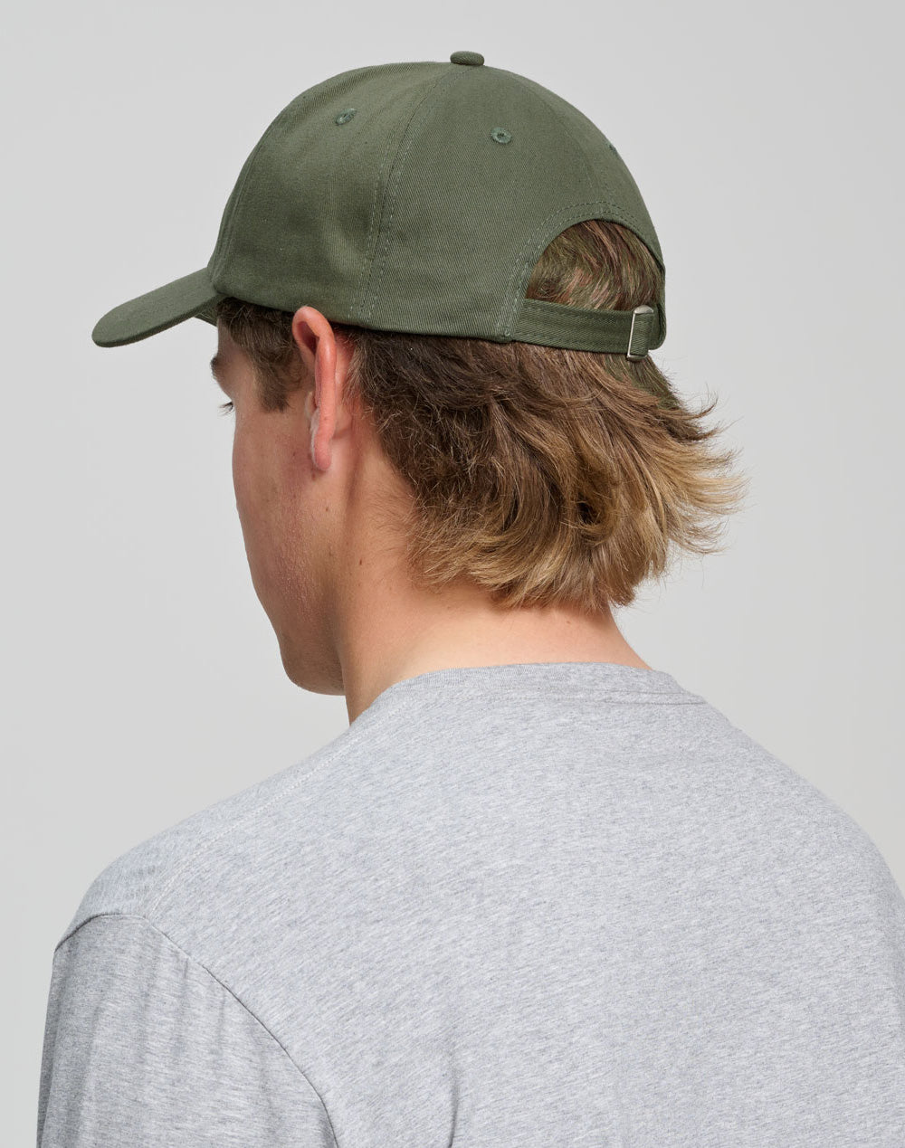 Cotton Twill Unstructured Cap - Army Green - View