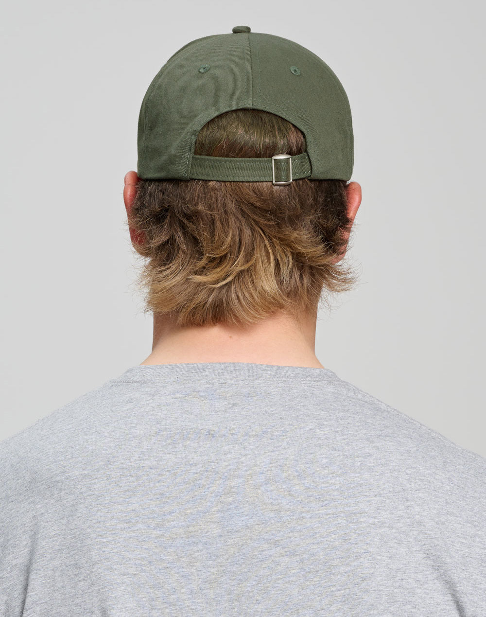 Cotton Twill Unstructured Cap - Army Green - View