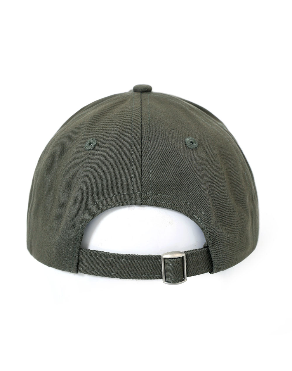 Cotton Twill Unstructured Cap - Army Green - Back