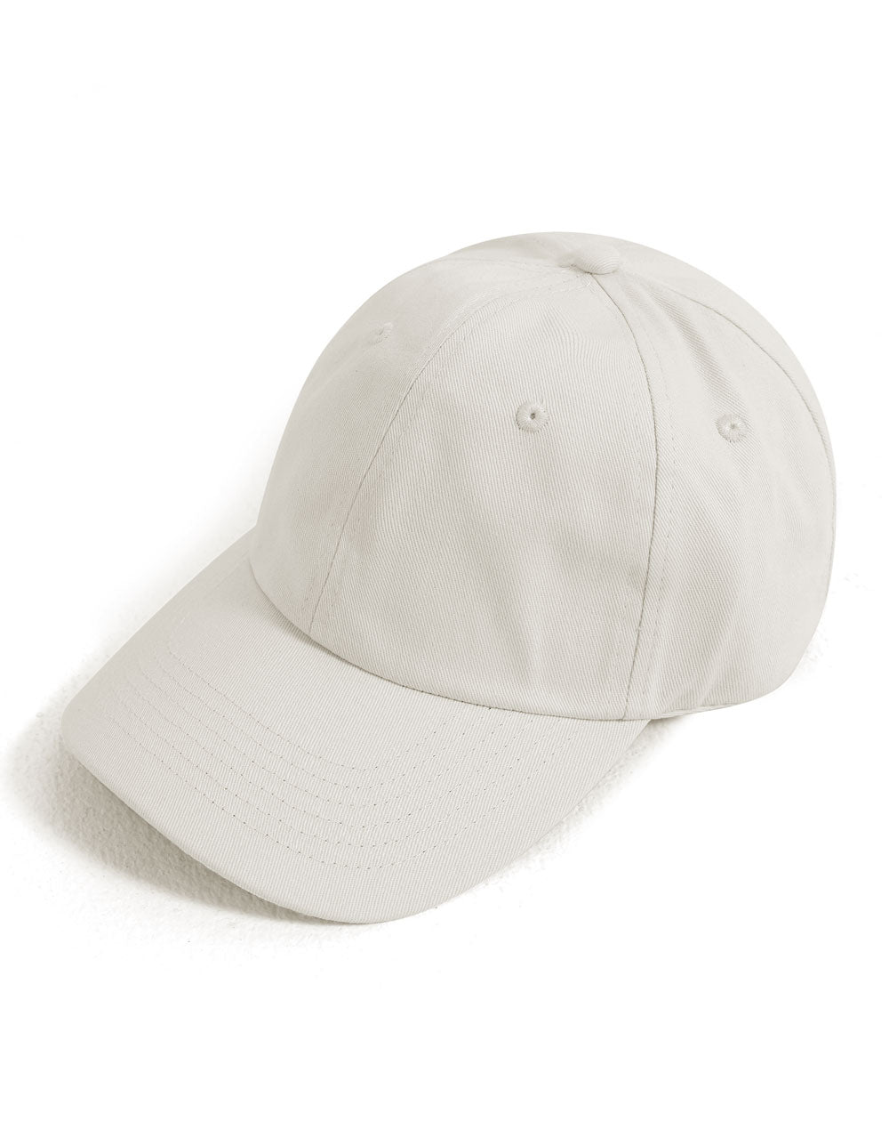 Cotton Twill Unstructured Cap - Natural - View