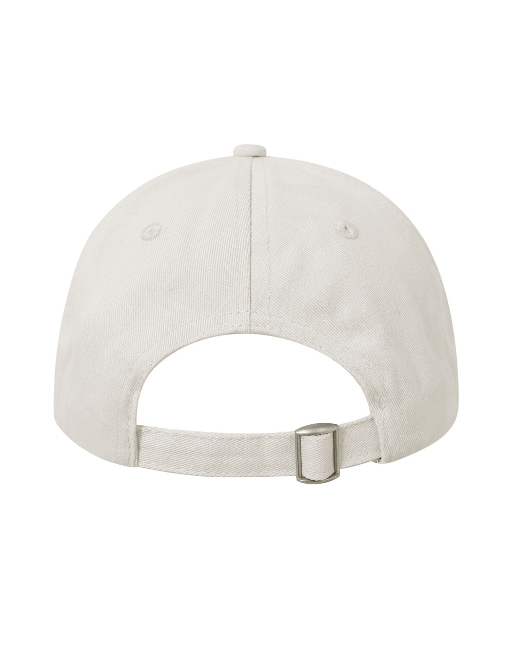 Cotton Twill Unstructured Cap - Natural - Back