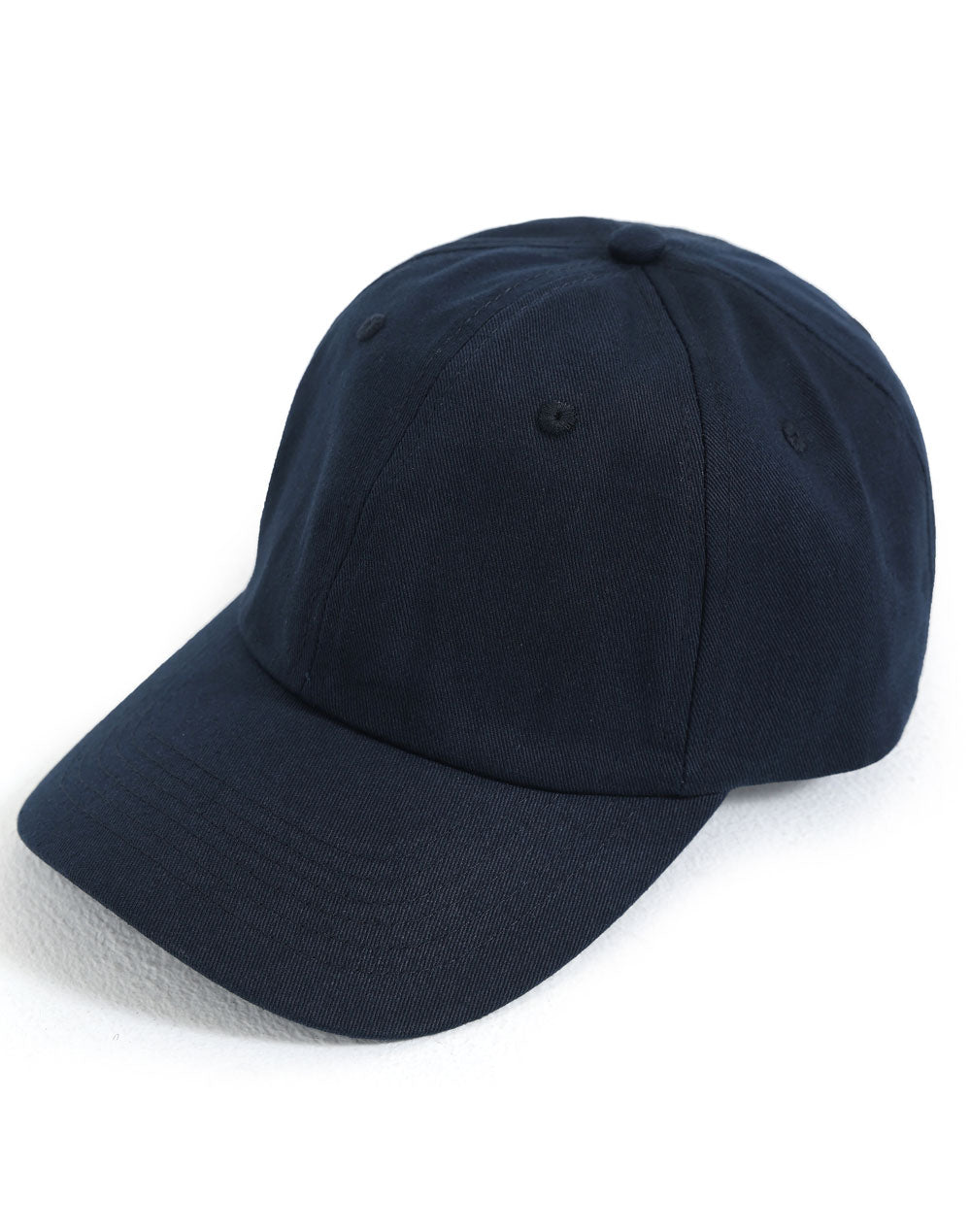 Cotton Twill Unstructured Cap - Navy - View