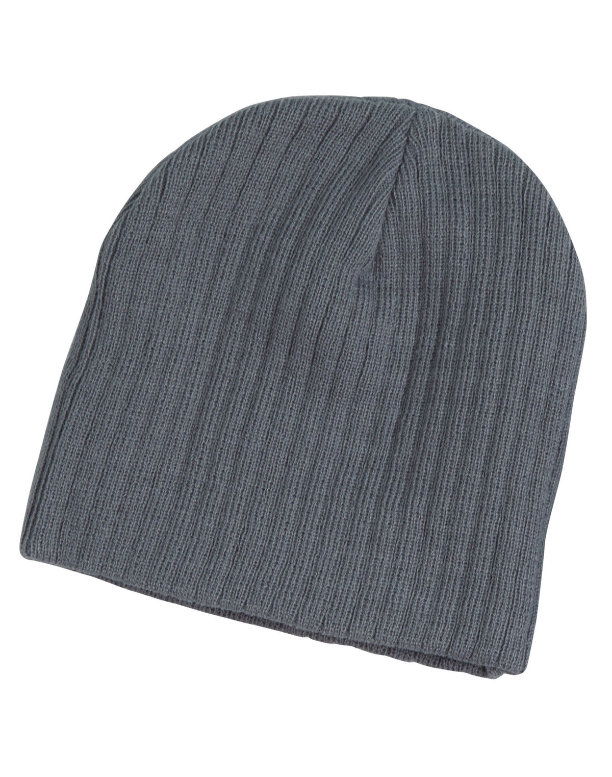 Cable Knit Beanie - Grey - Front