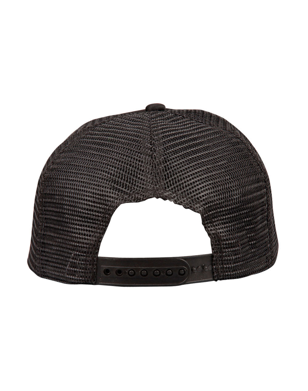 Contrast Trucker Cap - Black/Black - Back
