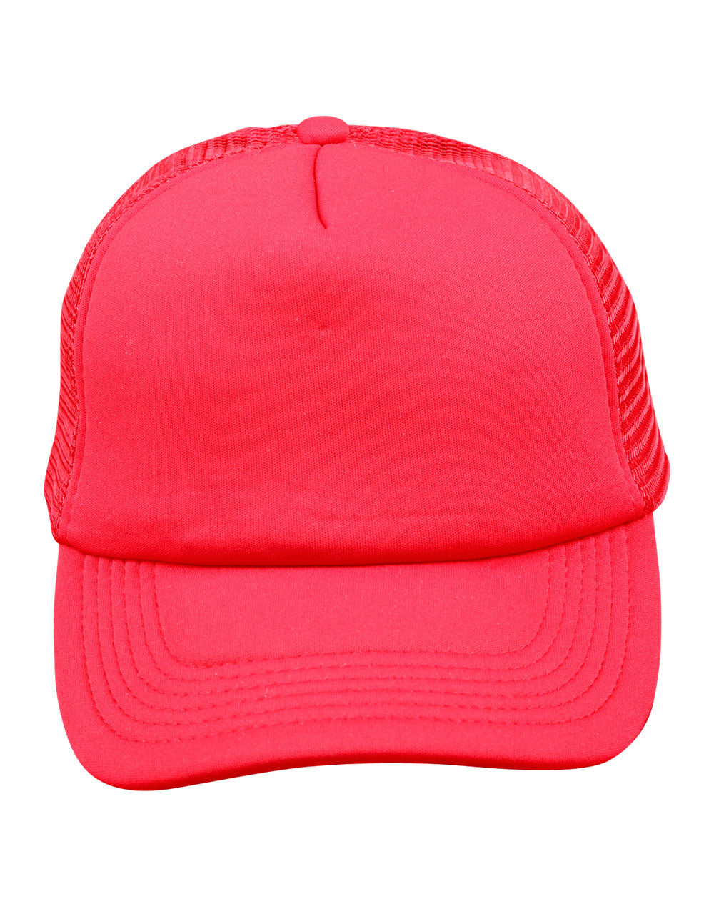 Contrast Trucker Cap - Red/Red - Front