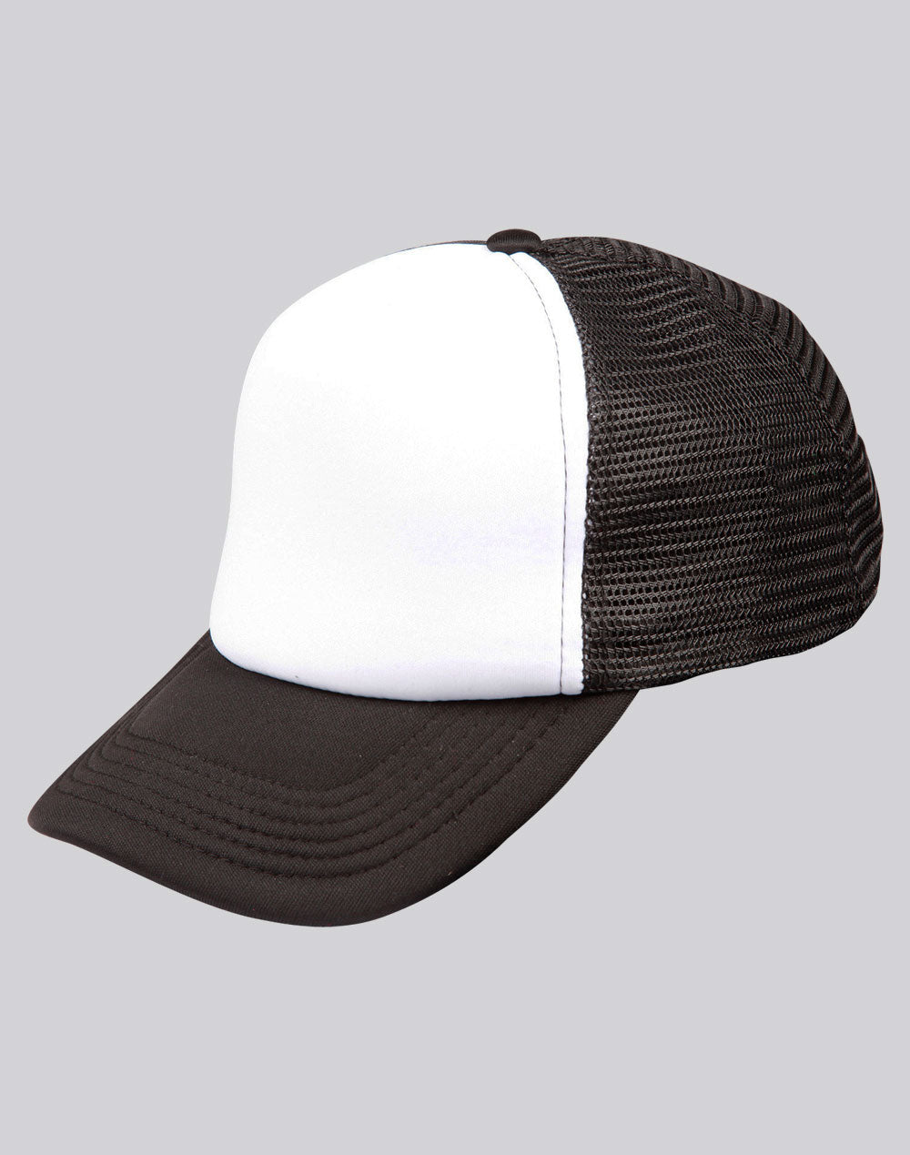 Contrast Trucker Cap - White/Black - View